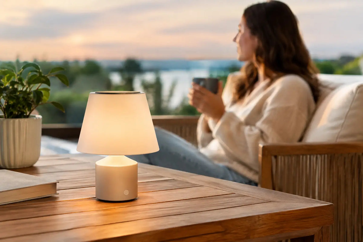 Draadloze oplaadbare lamp voor sfeer en vrijheid