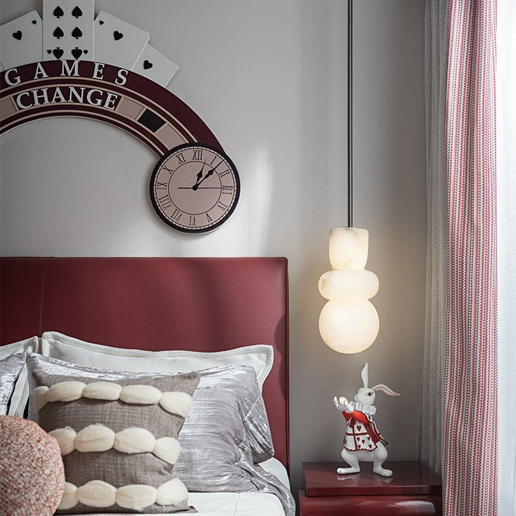 Kleine Hängelampe aus Marmor