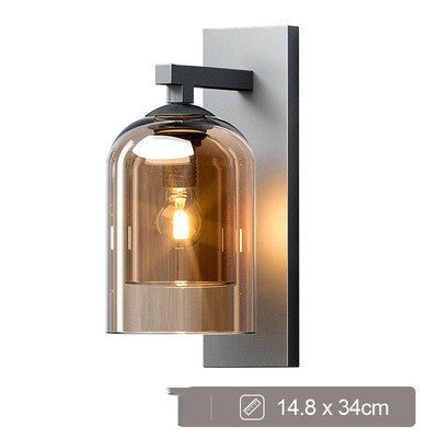 Glazen wandlamp