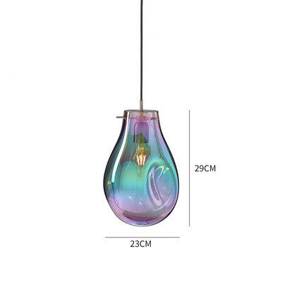 Colored Glass Chandelier
