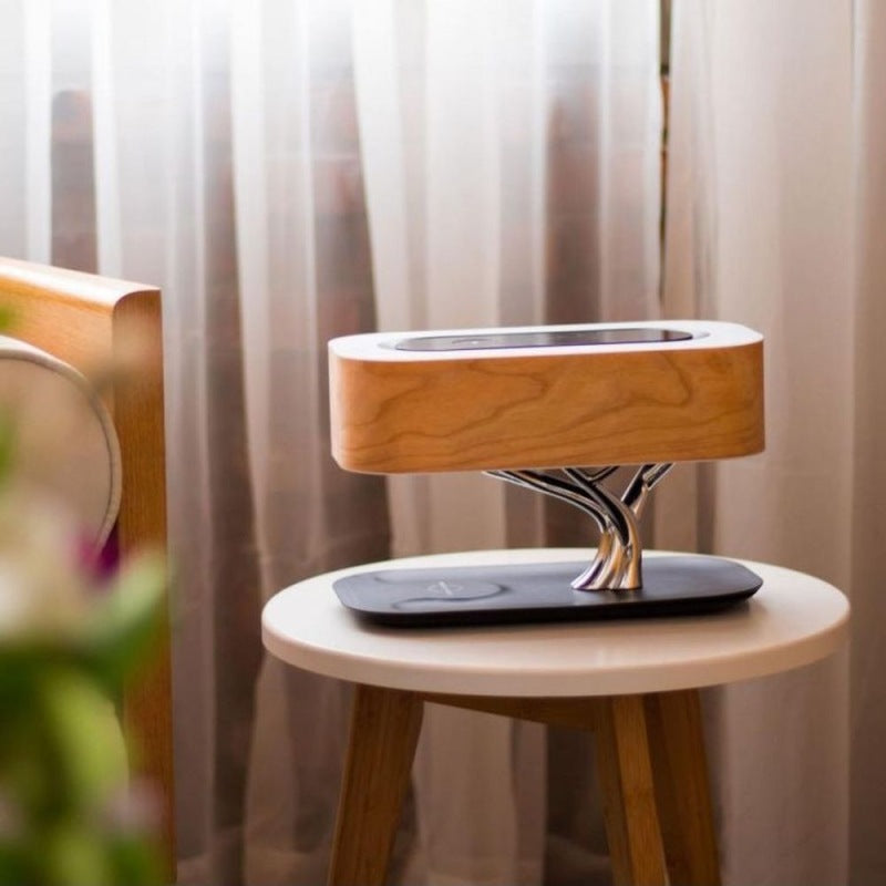 Bureaulamp boommodel met speaker en oplader