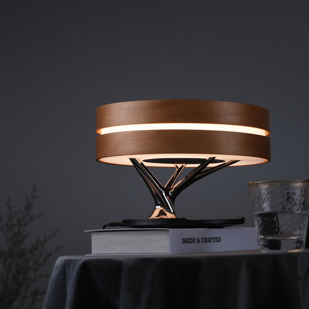 Round Intelligent Music Bluetooth Speaker Lamp