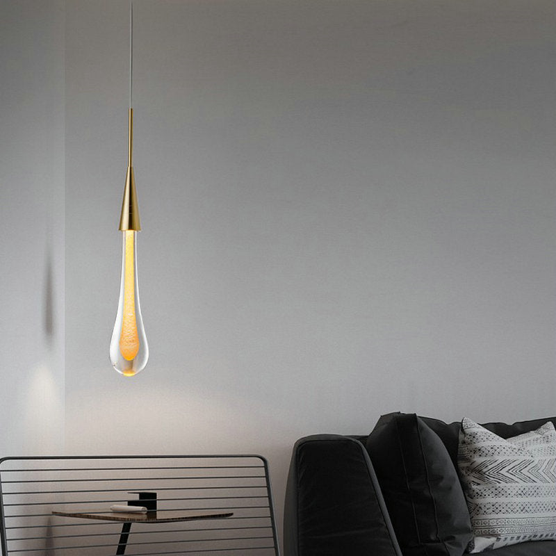 Drop-shaped Ceiling Lamp, Luxury Crystal