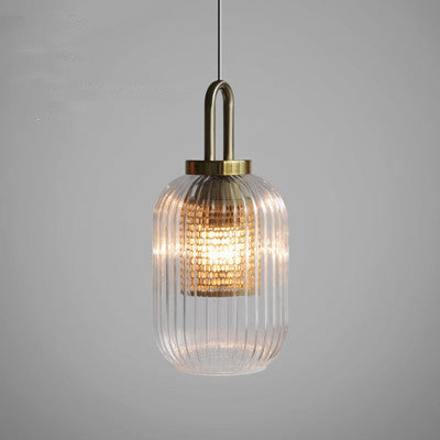 Einflammiger Glasleuchter