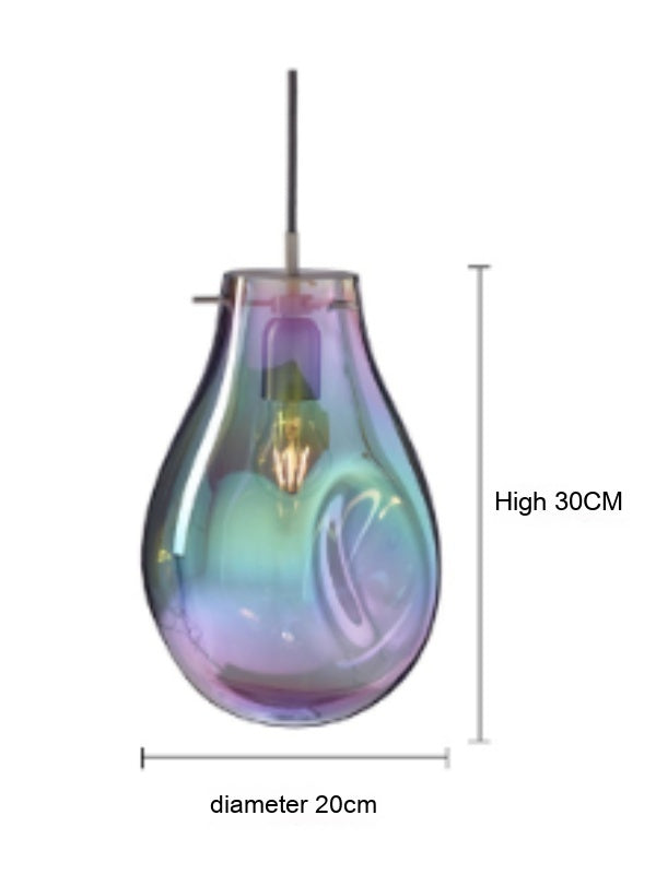 Colored Glass Chandelier