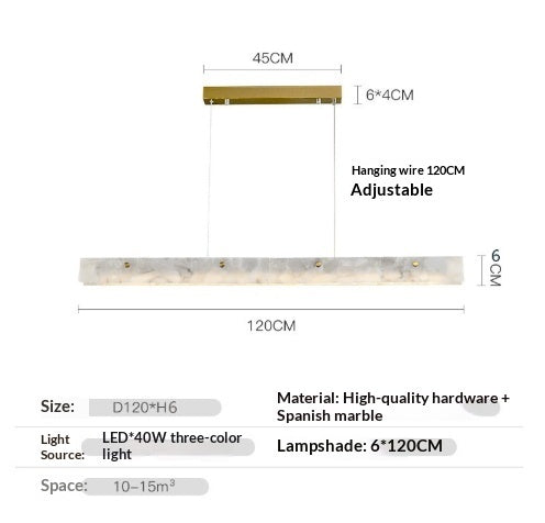 Marmeren hanglamp