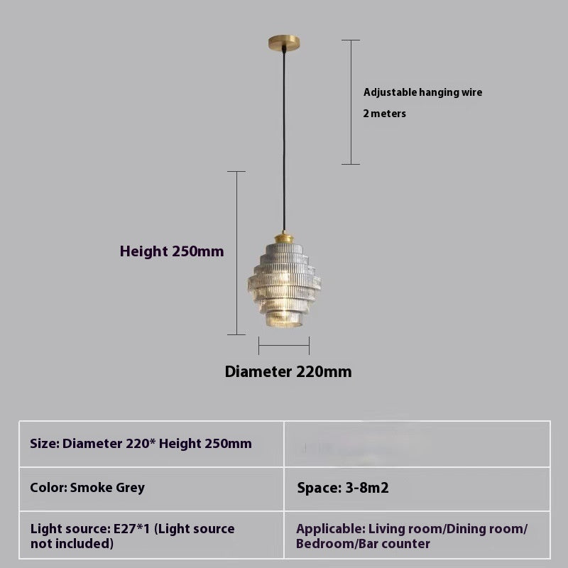 Luxuriöse, schlichte kleine Pendelleuchte