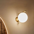 Glazen wandlamp