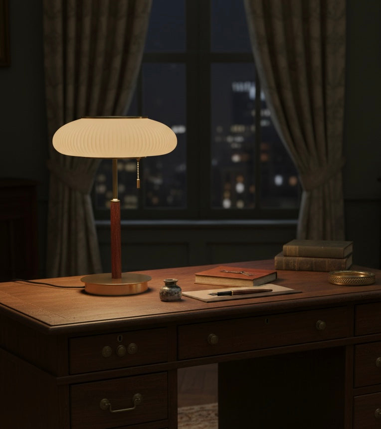 Vintage Glass Desk Lamp