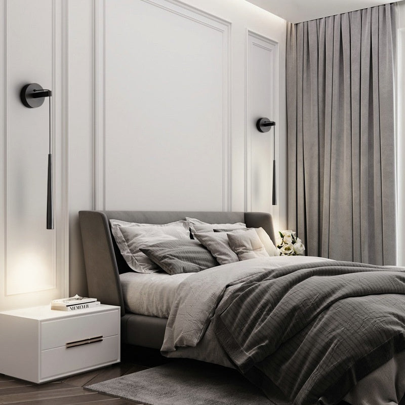 All-copper Minimalist Pendant Bedside Wall Lamp