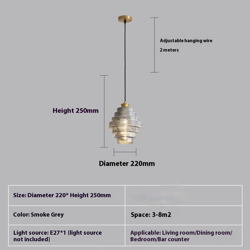 Luxuriöse, schlichte kleine Pendelleuchte