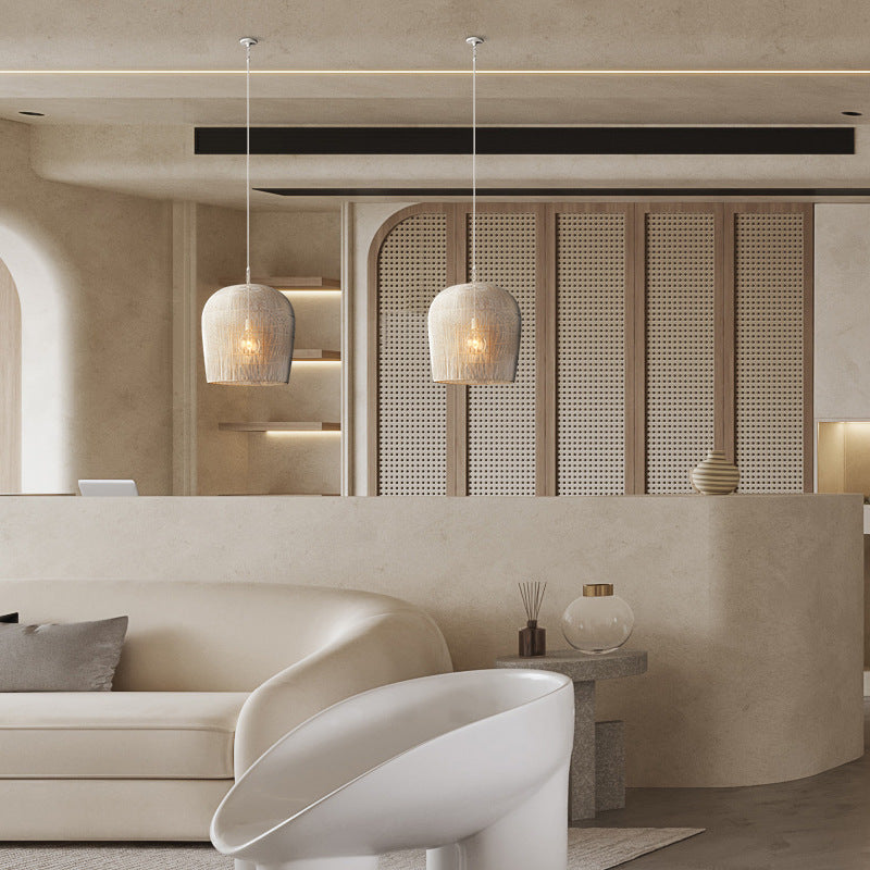 Zen-Rattan-Kronleuchter