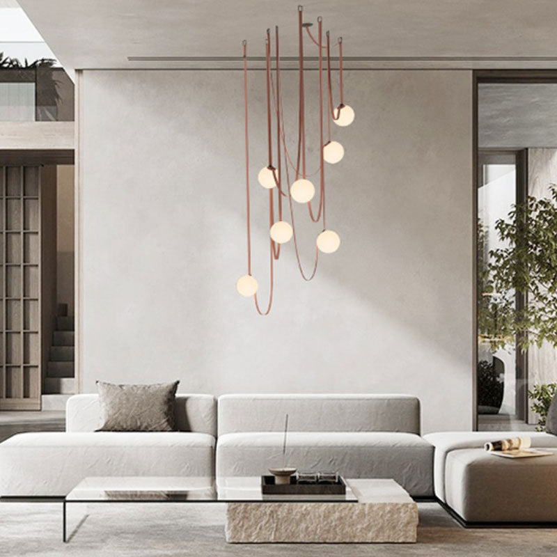 Modern Minimalist Duplex LED Chandelier